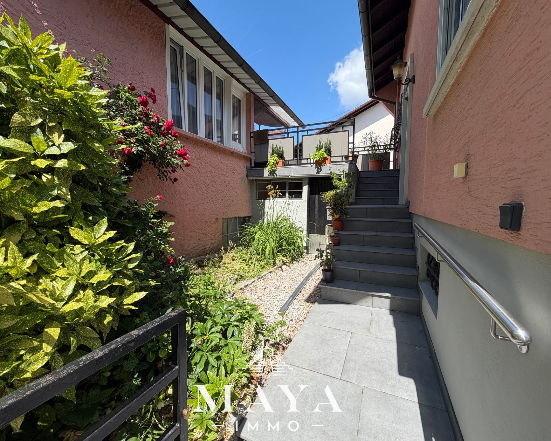 Magstatt-le-Bas, maison de 80 m2 avec deux terrasses, jardin