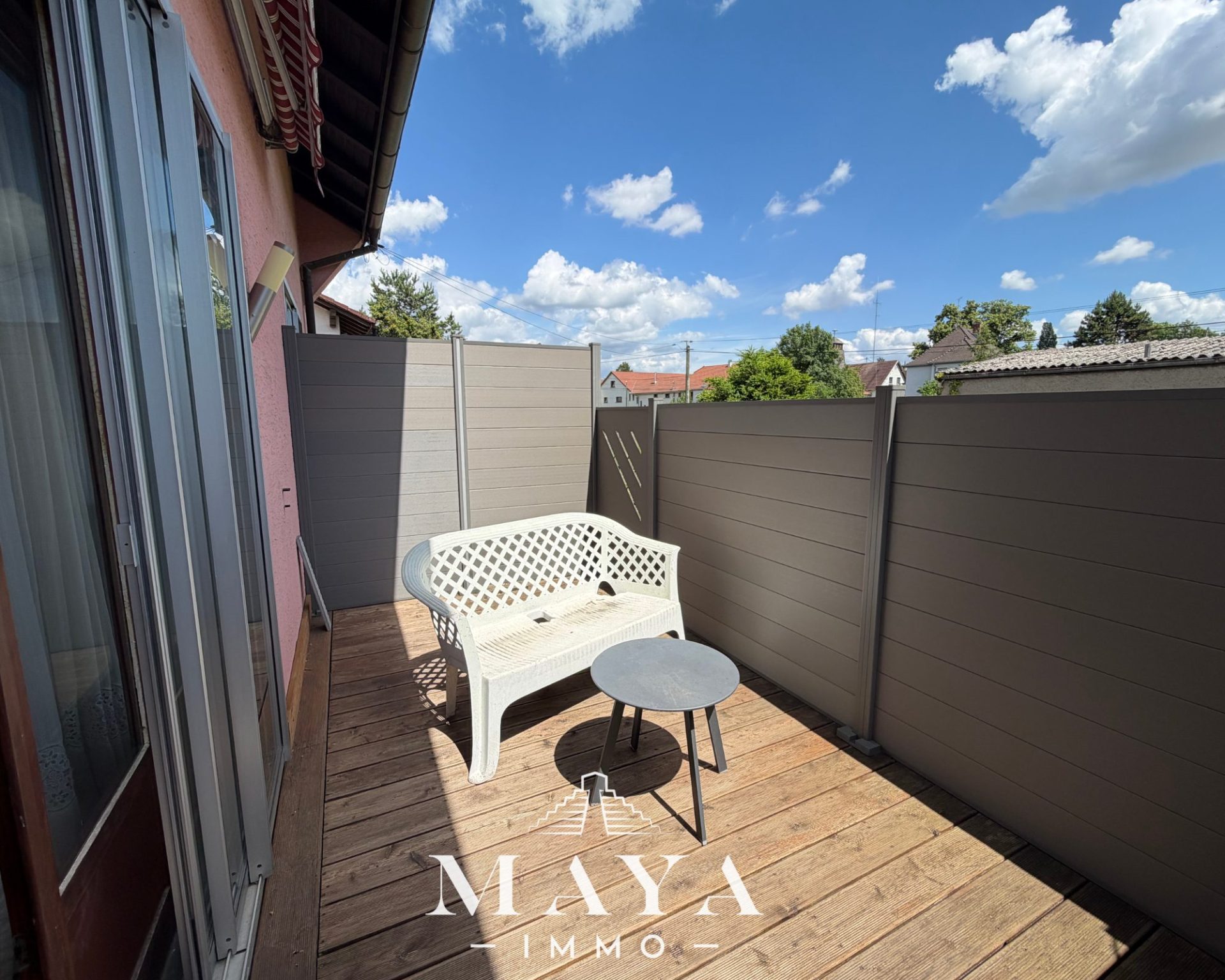 Magstatt-le-Bas, maison de 80 m2 avec deux terrasses, jardin
