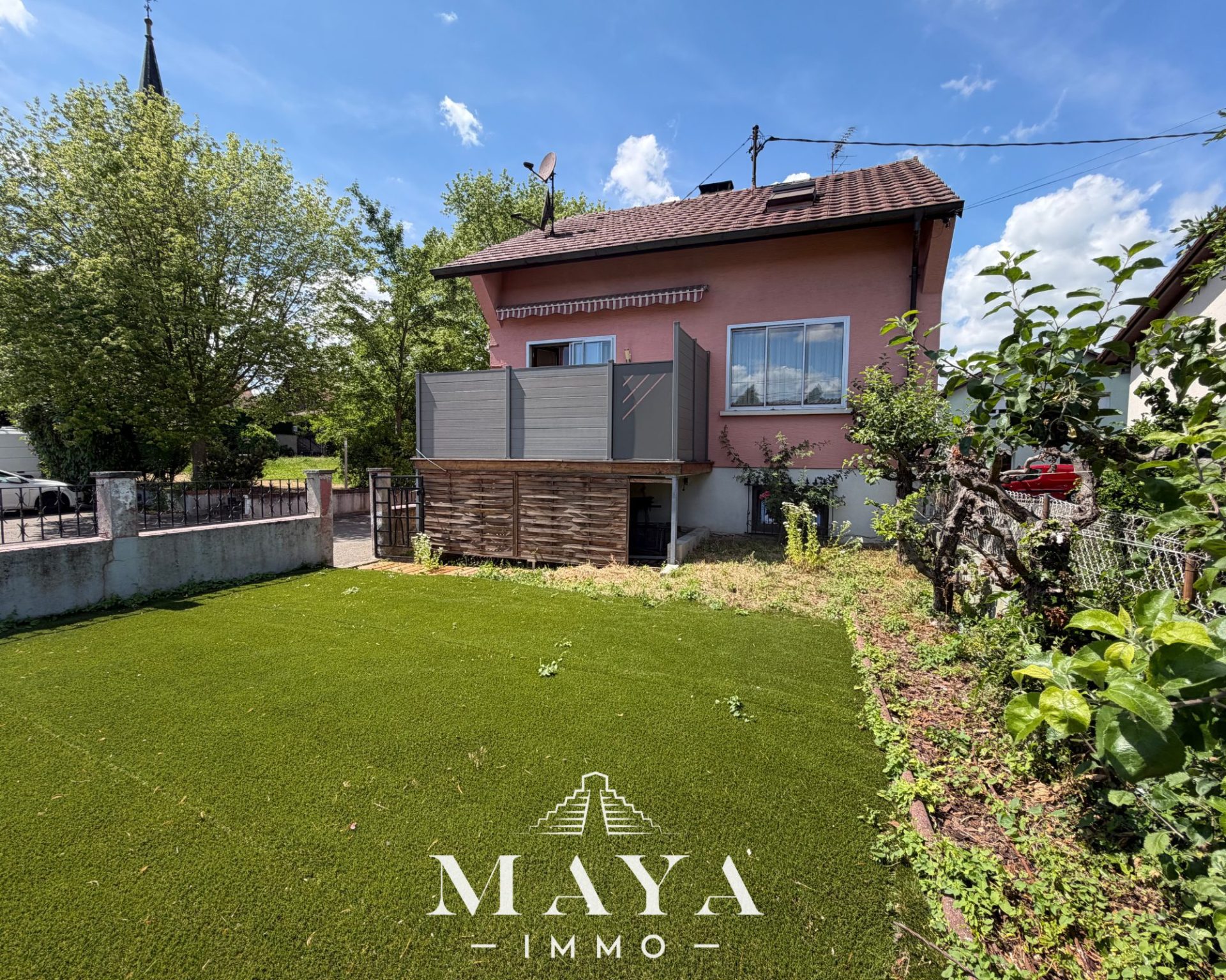 Magstatt-le-Bas, maison de 80 m2 avec deux terrasses, jardin