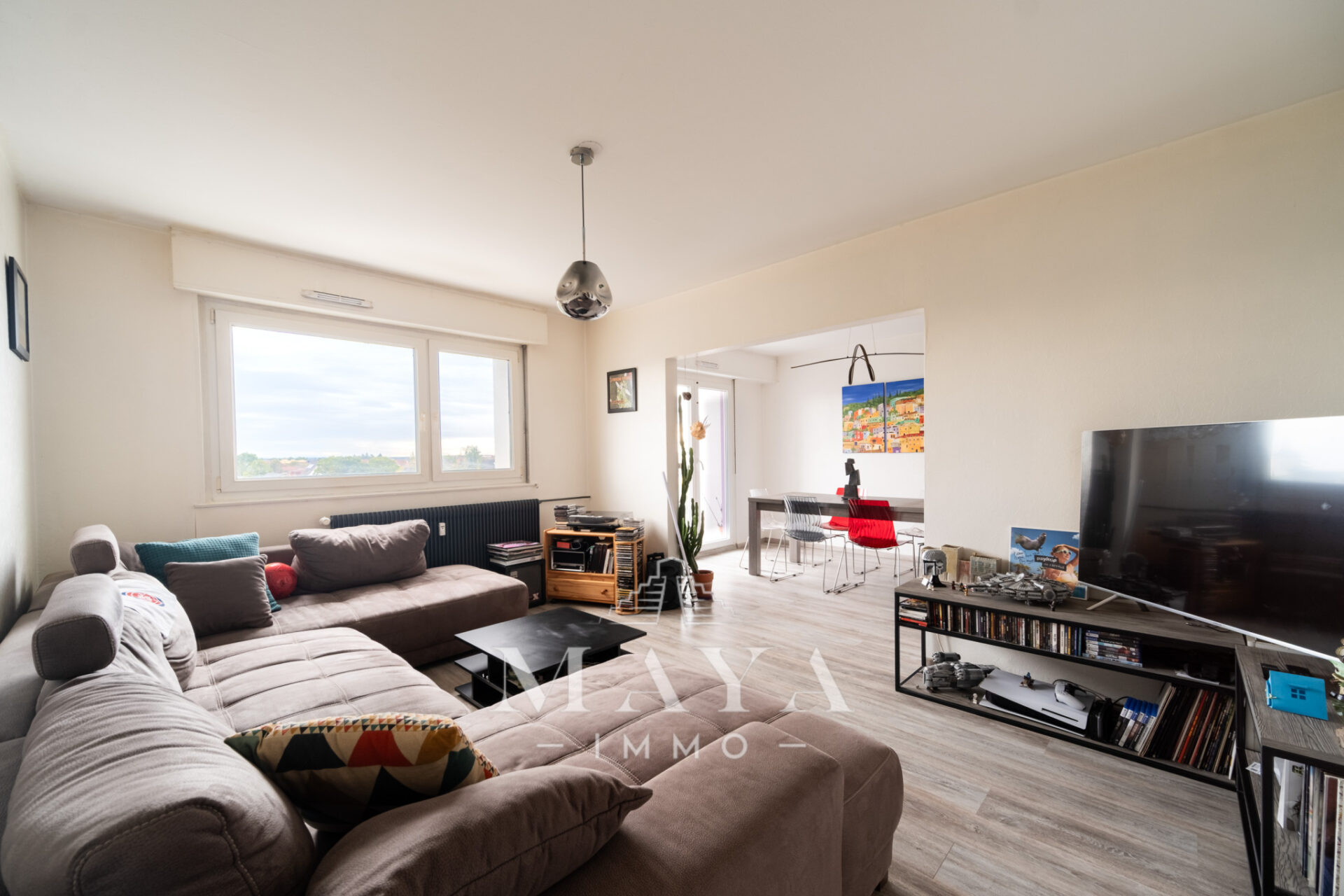 FESSENHEIM, Appartement de 80m2 avec balcons, garage et cave
