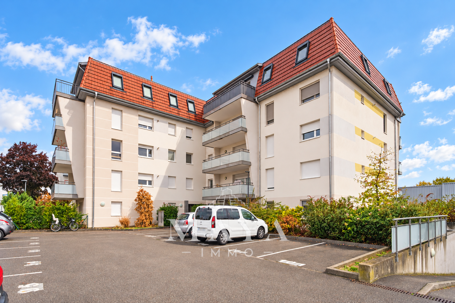 Huningue, Appartement 3 pièces avec garage et parking