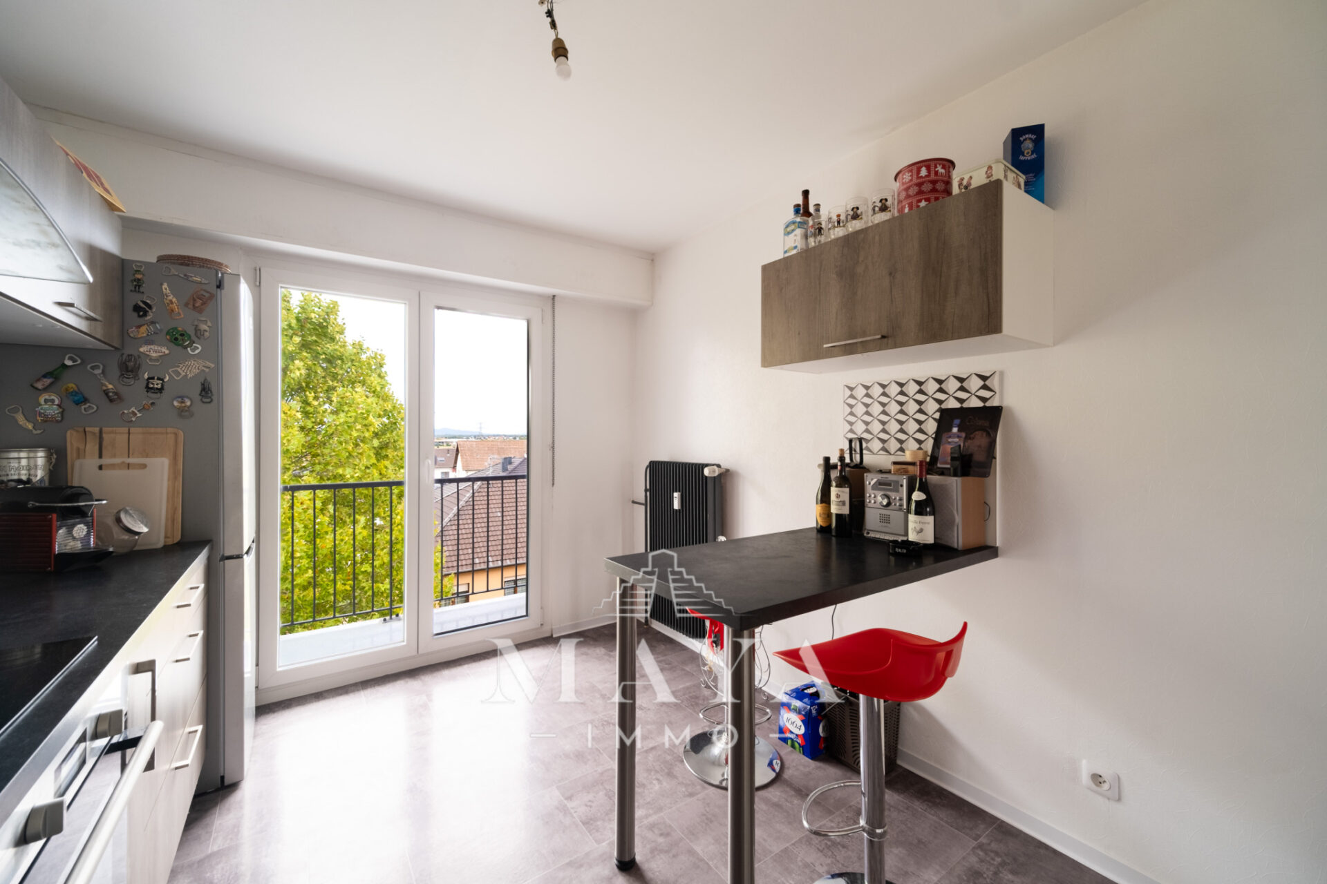FESSENHEIM, Appartement de 80m2 avec balcons, garage et cave